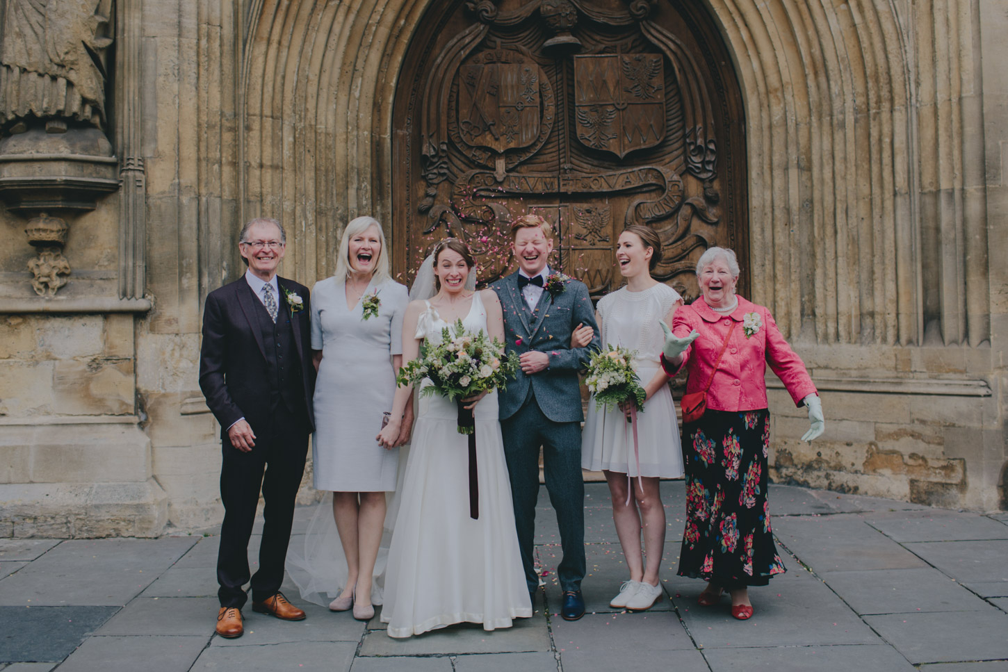 Bath Abbey Wedding Bridal Party