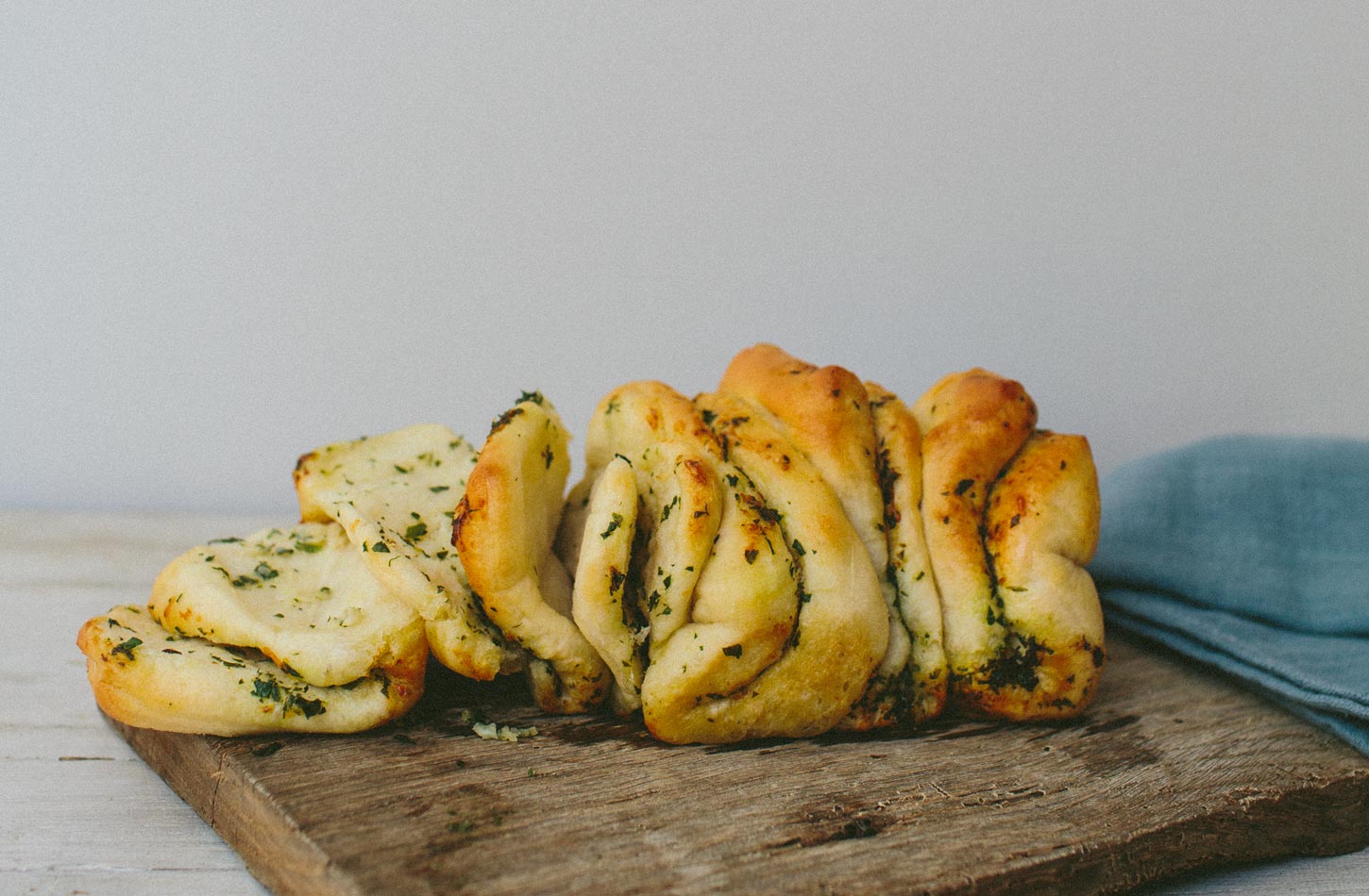 garlic bread photographed by Tori Hancock